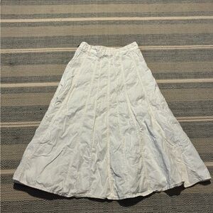 Denim Midi skirt with stitching